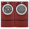 Whirlpool 4.4 Cu. Ft. Front Load Washer and 7.2 Cu. Ft. Electric Steam Dryer - Red