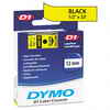 Dymo 1/2" Standard D1 Tape (45018) - Yellow