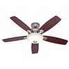 Eclipse Eco-Air Energy Star Rated Brushed Nickel Ceiling Fan, 52-in