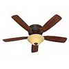 Hunter Energy Star Low-Profile Bronze Ceiling Fan, 52-in
