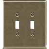 Atron Electro Industries Inc. Traditional Brushed Nickel Double Toggle