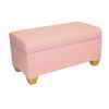Skyline Furniture Kids Storage Bench In Duck Light Pink