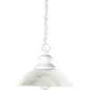 Progress Lighting Travera Collection Textured White 1-light Mini-Pendant