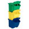 Suncast Hopper Bin 3 Pack - Yellow, Blue, Green