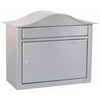 Architectural Mailboxes Peninsula Locking Wall Mount Mailbox Satin Nickel with Embossing