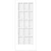 Milette Interior French Door Primed With 15 Lites Clear Glass - 28 Inches x 80 Inches
