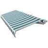 Rolltec Rolling Systems Ltd Retractable Patio Awning 10 Ft x 8 Ft 8 In. Manual, Green/Beige Stripes