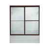 American Standard Prestige Shower Doors 45-1/2" x 47-1/2", Rain Glass