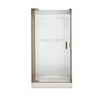 American Standard Euro Shower Door with D Handle 33-3/4 Inch - 36-1/4 Inch, Clear Glass