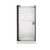 American Standard Euro Shower Door with D Handle 23-3/4 Inch x 26-1/4 Inch, Clear Glass