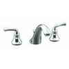 Kohler Forté Widespread Lavatory Faucet With Traditional Lever Handles In Polished Chrome