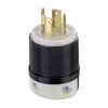 Leviton 30 Amp Black And White Nylon Body Locking Plug 125/250V 3P4W