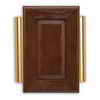 Heath Zenith Wired Door Chime With Brown Cherry Finish And Satin Brass Finish Side Tubes