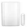 Heath Zenith Wireless Battery Operated Door Chime Kit With White Cover