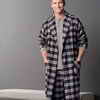 Jockey® Men's Flannel Shawl-collar Wrap Robe