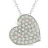 Diamore 1 ct t.w. Diamond Heart Pendant, Silver
