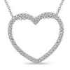 Diamore ½ ct t.w. Diamond Heart Pendant in Silver