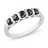 Diamore 1/2 ct. Black Diamond Anniversary Ring, Silver