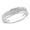 Diamore 1/8 ct. Diamond Wedding Band Ring, 10k White Gold