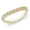 Diamore 10K Yellow Gold Wedding Band Ring with Diamonds