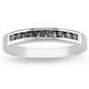 Diamore �� ct. Black Diamond Anniversary Ring, Silver