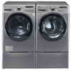 LG 5.0 Cu. Ft. Front Load Steam Washer and 7.4 Cu. Ft. Electric Steam Dryer - Graphite Steel
