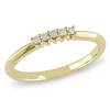 Diamore 10K Yellow Gold Anniversary Ring with Diamonds