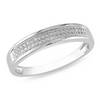 Diamore 1/8 ct. Diamond Wedding Band Ring, 10k White Gold, Size 9