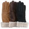 Hush Puppies® 'Bailey' with Faux Shearling Cuff Waterblock Suede Gloves