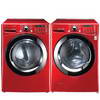 LG 4.5 Cu. Ft. Front Load Steam Washer and 7.4 Cu. Ft. Electric Dryer - Red