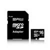 Silicon Power 16GB Class 10 microSDHC Flash Card w/SD adapter (SP016GBSTH010V10-SP)