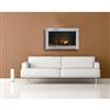 Paramount Dresden Stainless Steel Wall Mount Electric Fireplace