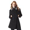 Hilary Radley™ Double breasted button front Wool Coat
