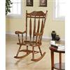Monarch Specialties, Inc. Solid Wood Rocking Chair, Dark Walnut - 45 Inch