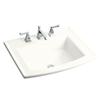 Kohler Archer Self-Rimming Lavatory With Single-Hole Faucet Drilling in White