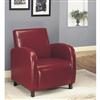 Monarch Specialties, Inc. Leather-Look Accent Chair - Burgundy