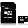 Silicon Power 32GB Class 4 microSDHC Flash Card w/SD adapter (SP032GBSTH004V10-SP)