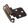 Richelieu Brushed Oil Rubbed Bronze Semi-Concealed Self-Closing Hinge (1 pair)