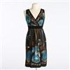 Jessica Petites®/MD Print Crossover Dress