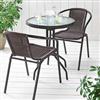 Whole Home®/MD Woven-rattan 3-piece Bistro Set