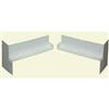 SureSill 6-9/16 Inch White Sloped Sill Pan End Caps (1-Pair)