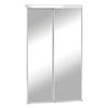 Colonial Elegance Sliding Closet Door - Promo White Frame Clear Mirror Insert 48 inch X 80 ½ inch