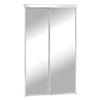 Colonial Elegance Sliding Closet Door - Promo White Frame Clear Mirror Insert 60 inch X 80 ½ inch
