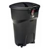 RUBBERMAID 121L Black Garbage Can, with Wheels