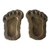One Pair 12" Cement Big Foot Stepping Stones