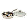 Paderno 8" Frying Pan with Egg Poacher (5606) - Stainless Steel