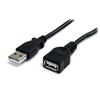 StarTech 3 ft. USB 2.0 Extension Cable A to A (USBEXTAA3BK) - Black