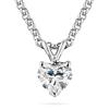 Heart Shape Diamond Necklace (0.70)  14kt White Gold