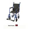 Drive Medical™ Drive Aluminum Transport Chair 17'', Red Frame