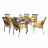 INSTYLE OUTDOOR 7 Piece Steel Yorkshire Dining Set, with Cushions